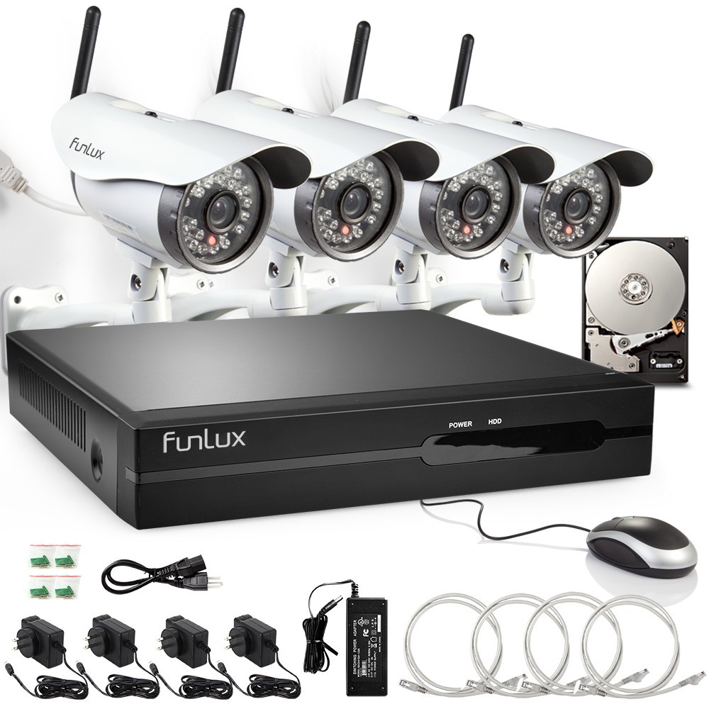4 channel 4 wifi security camera system 