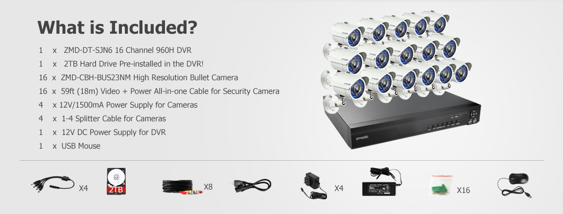 700TVL security cameras