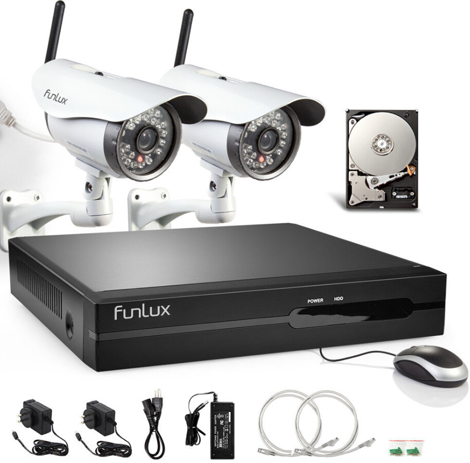 4 channel 2 wifi security camera system 