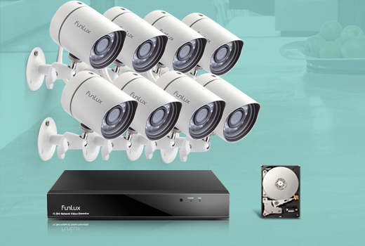 720p wifi security camera system