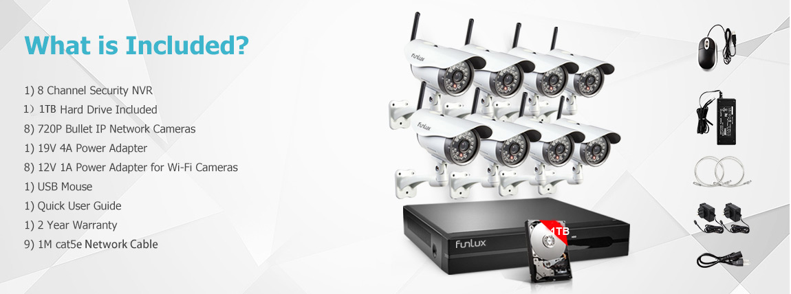 security camera system package 